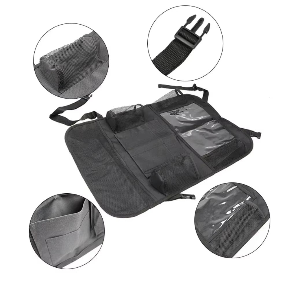 Car Seat Organizer with Tablet Holder – Ideal for Kids & Long Trips